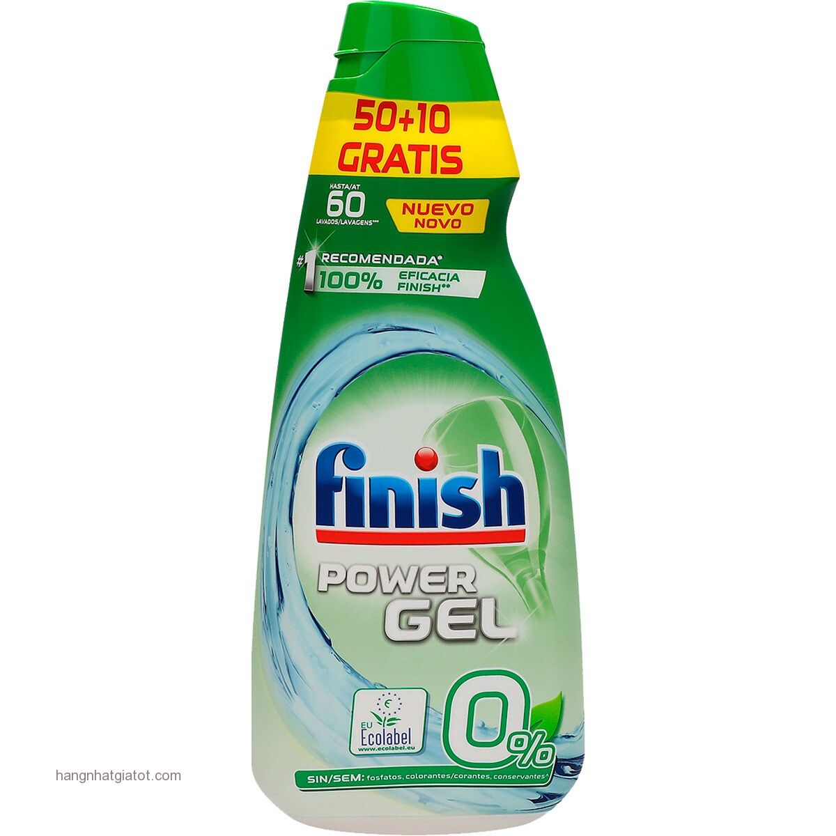 GEL rửa bát FINISH ECO 0% 900ML ( Hữu cơ thiên nhiên) - ĐỨC Chính hãng