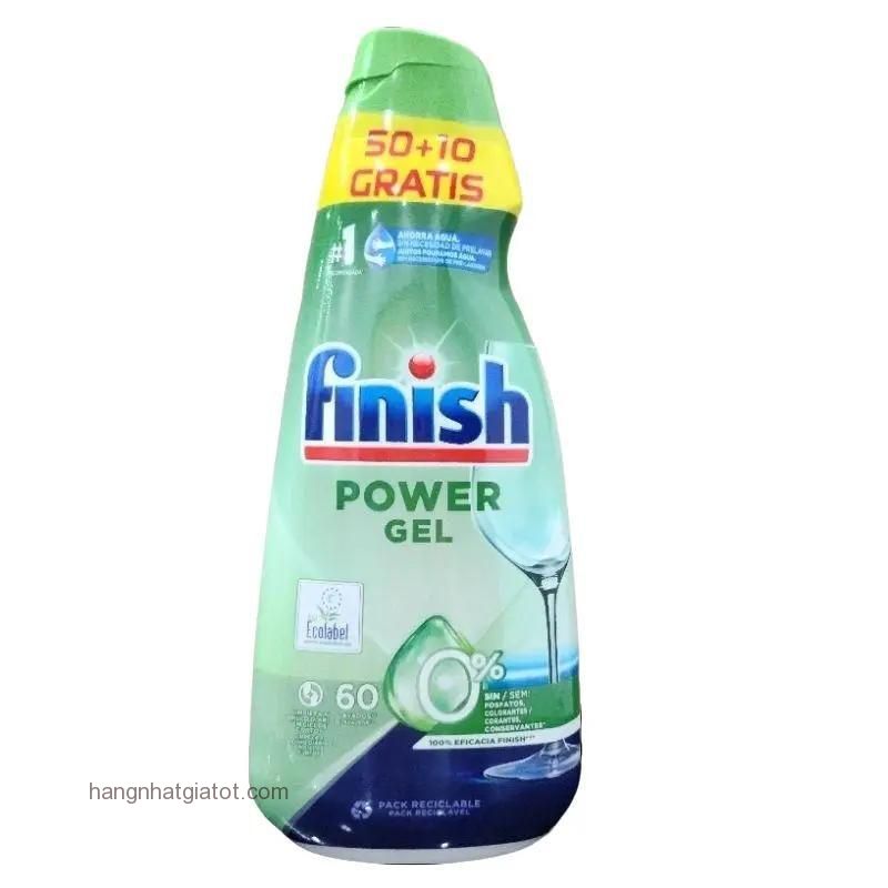 GEL rửa bát FINISH ECO 0% 900ML ( Hữu cơ thiên nhiên) - ĐỨC Chính hãng