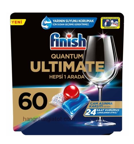 Viên rửa bát Finish Quantum Ultimate 60 viên- Ba Lan
