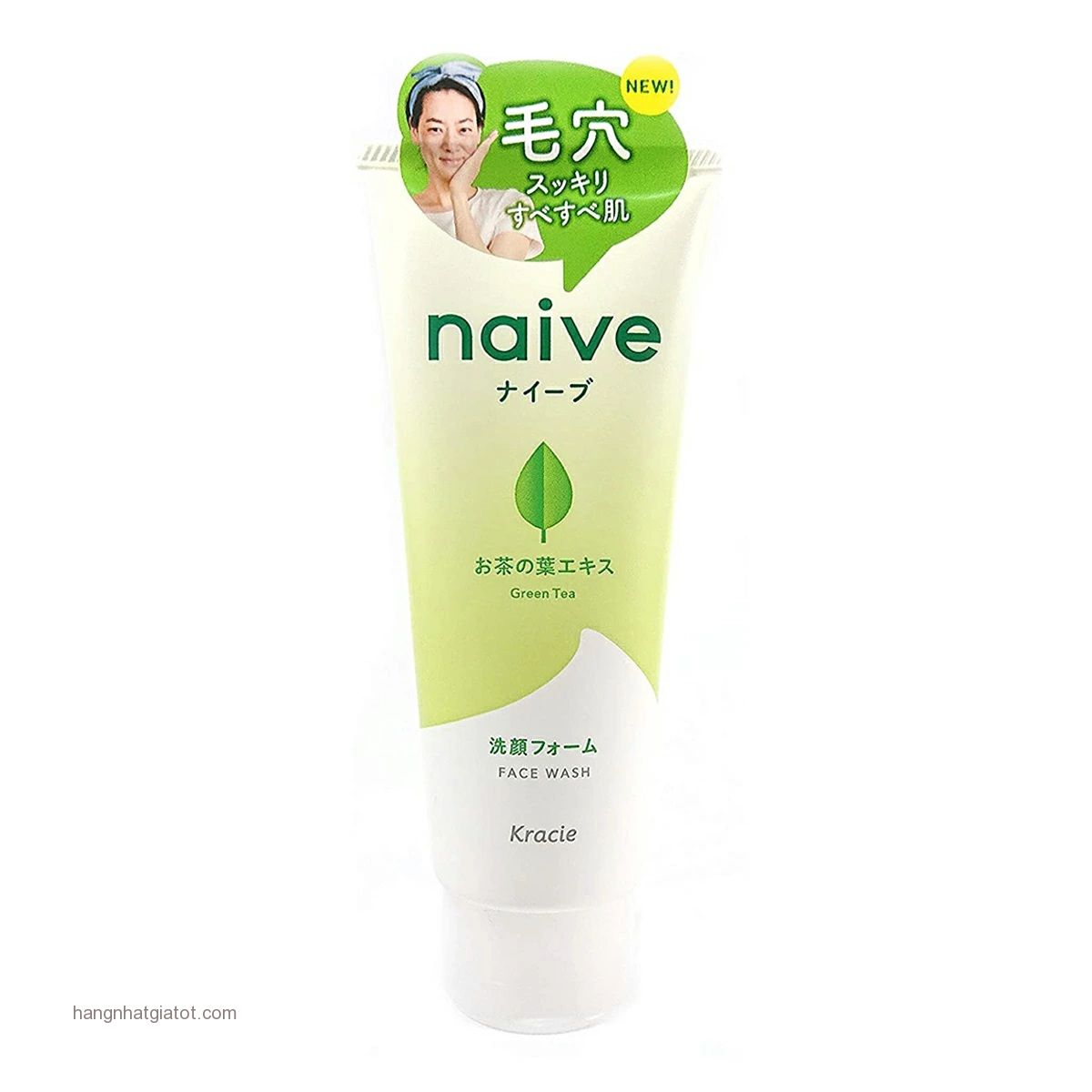 Sữa rửa mặt Naive Green Tea- Made in Japan