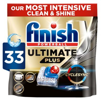 Viên rửa chén Finish Ultimate plus 33 viên- ĐỨC CHÍNH HÃNG