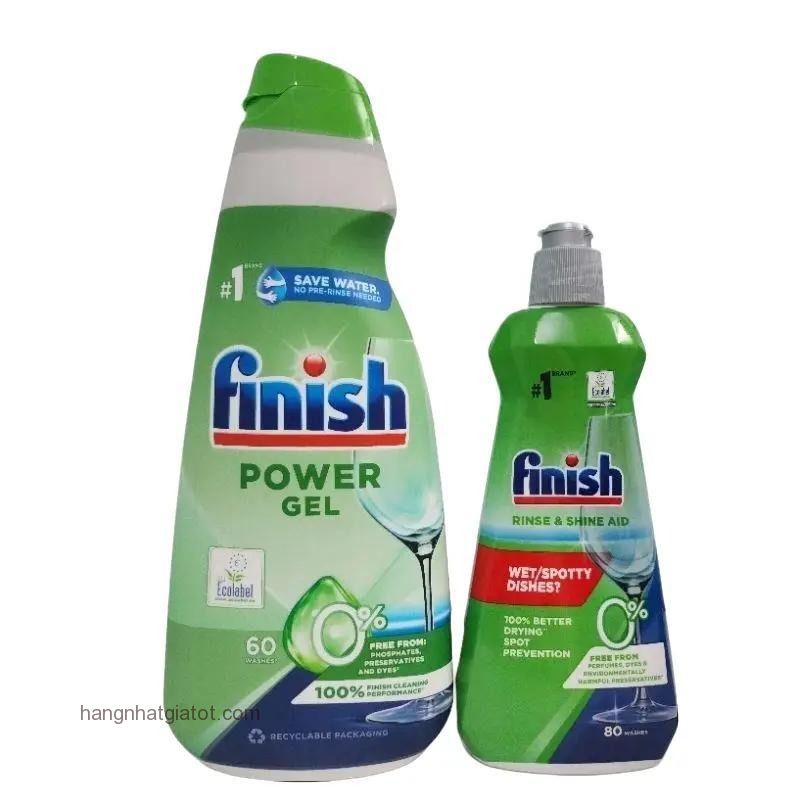 GEL rửa bát FINISH ECO 0% 900ML ( Hữu cơ thiên nhiên) - ĐỨC Chính hãng