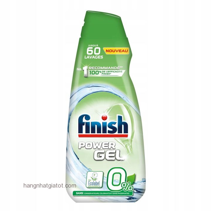 GEL rửa bát FINISH ECO 0% 900ML ( Hữu cơ thiên nhiên) - ĐỨC Chính hãng