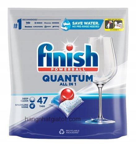  Viên rửa bát Finish Quantum All in one 47 Viên -Ba Lan