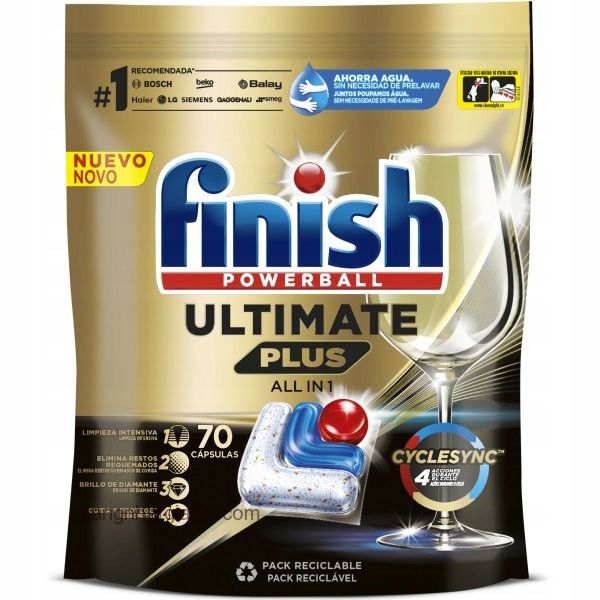 Viên rửa chén Finish Ultimate plus 70 viên- ĐỨC