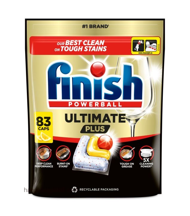 Viên rửa bát Finish Ultimate plus 83 viên Lemon- CHÍNH HÃNG CHÂU ÂU