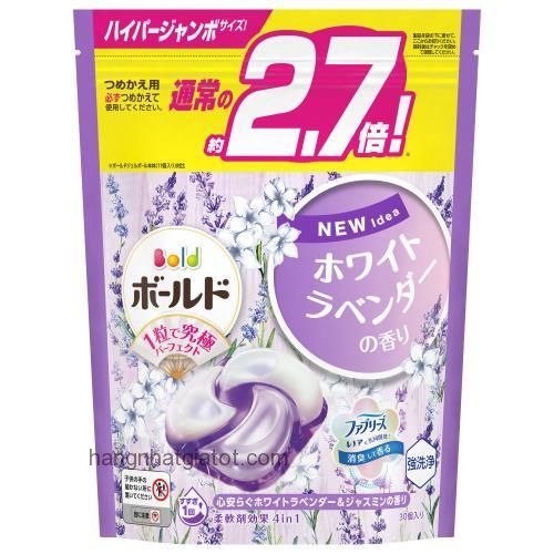 Viên giặt gell Bold 4in1 ( 30 Viên)  màu tím- JAPAN