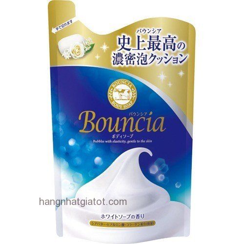 Sữa tắm dưỡng thể Bouncia White Soap Fragrance Refill 360ml - NHẬT BẢN