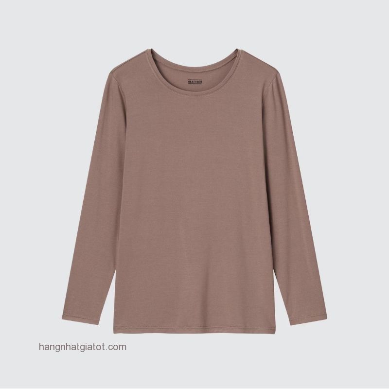 Áo Giữ nhiệt UNIQLO Heat Tech Crew Neck T Nhật Bản- (36 BROW -Nâu)