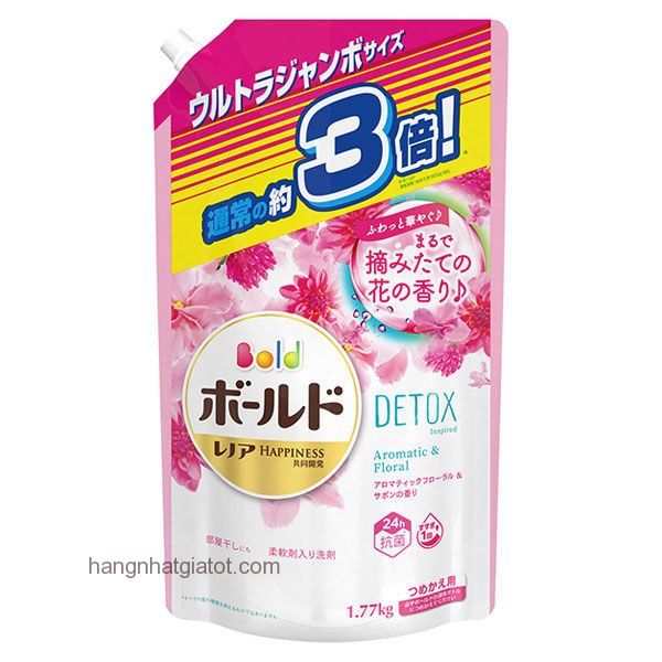 Nước giặt xả Bold hương hoa cỏ ( 1.77kg)- Nhật Bản
